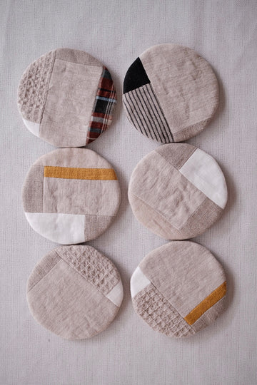 Japanese Linen Round Coaster