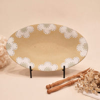 Kei Mitsumochi ミツ持啓 Flower Oval Plate  KM45