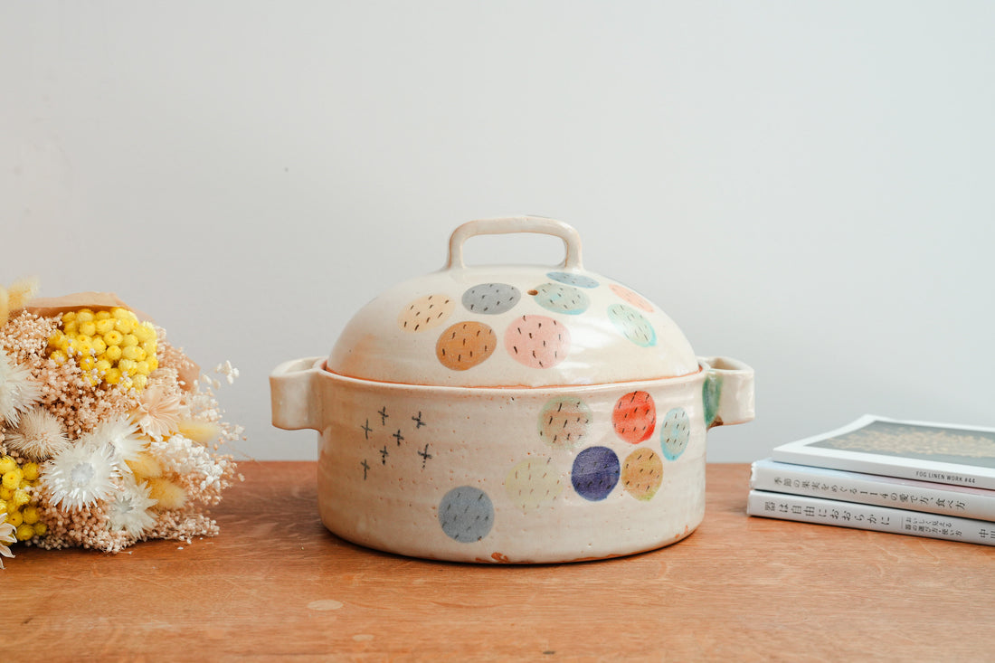 Kumiko Ishikawa 石川久美子 Colorful Clay Pot KI23