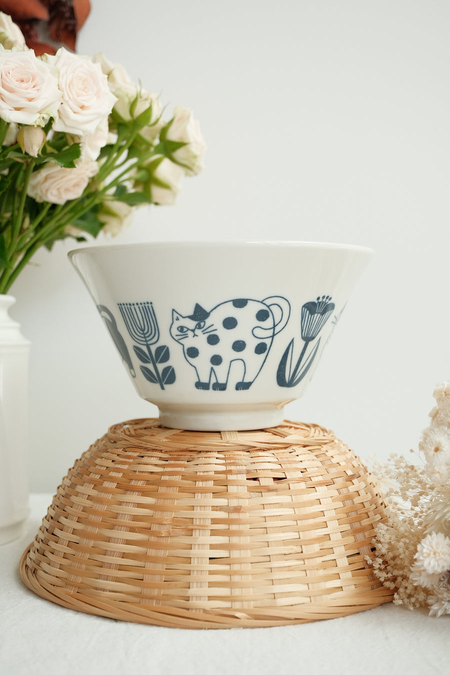 Hasami Ware Ramen Bowl Cat Collection