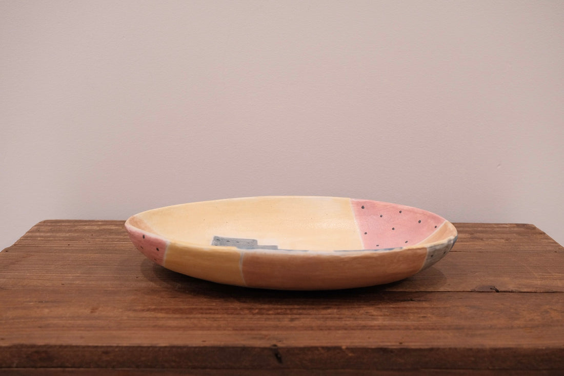 Emishi Kobo 池田匡優&美弥子 - Coloured Oval Plate Large EK32