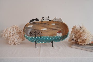 Fumiko Tsuchihashi 土橋文子 - Large Oval Deep Plate FT20 #2