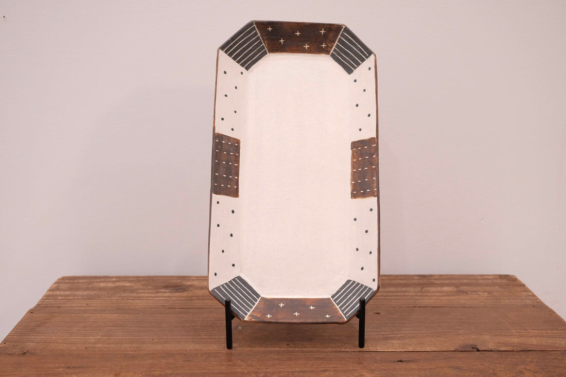 Emishi Kobo 池田匡優&美弥子 - Wide Octagon Plate Large EK03