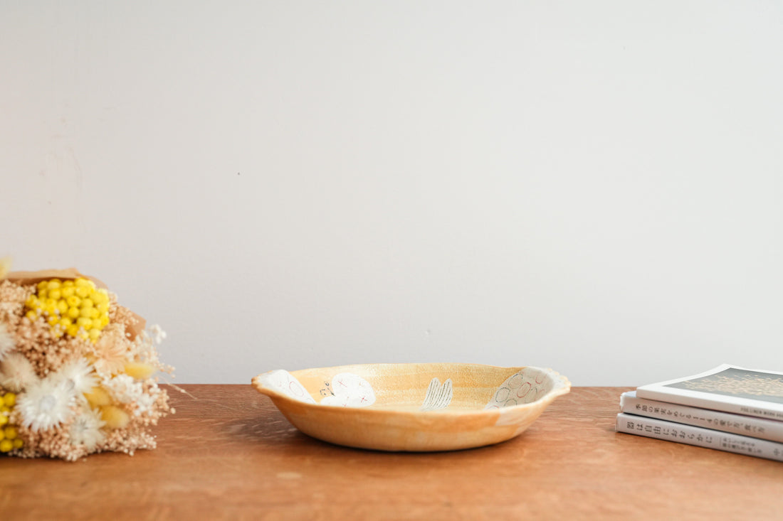 Hapun Pottery 拝志睦子 Large Plate HP16
