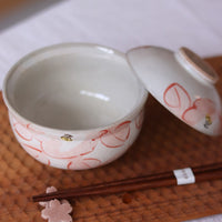 Seto Ware Ceramic Bowl with Lid