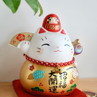 Yakushigama 薬師窯 Lucky Cat Money Jar