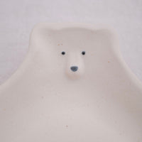 Mashiko Pottery Yoshizawa Polar Bear Plate