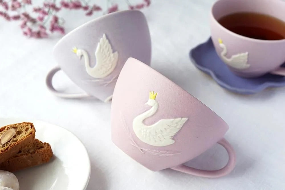 Mashiko Pottery Yoshizawa Swan Mug