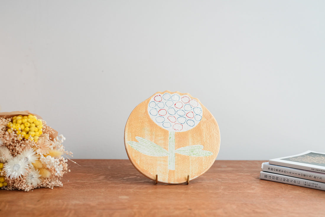 Hapun Pottery 拝志睦子 Flat Plate HP10
