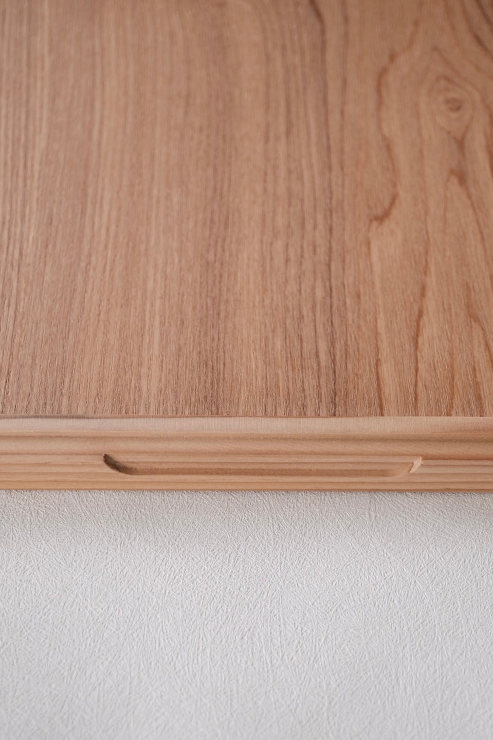 Non-Slip Surface Natural Wood Serving Tray