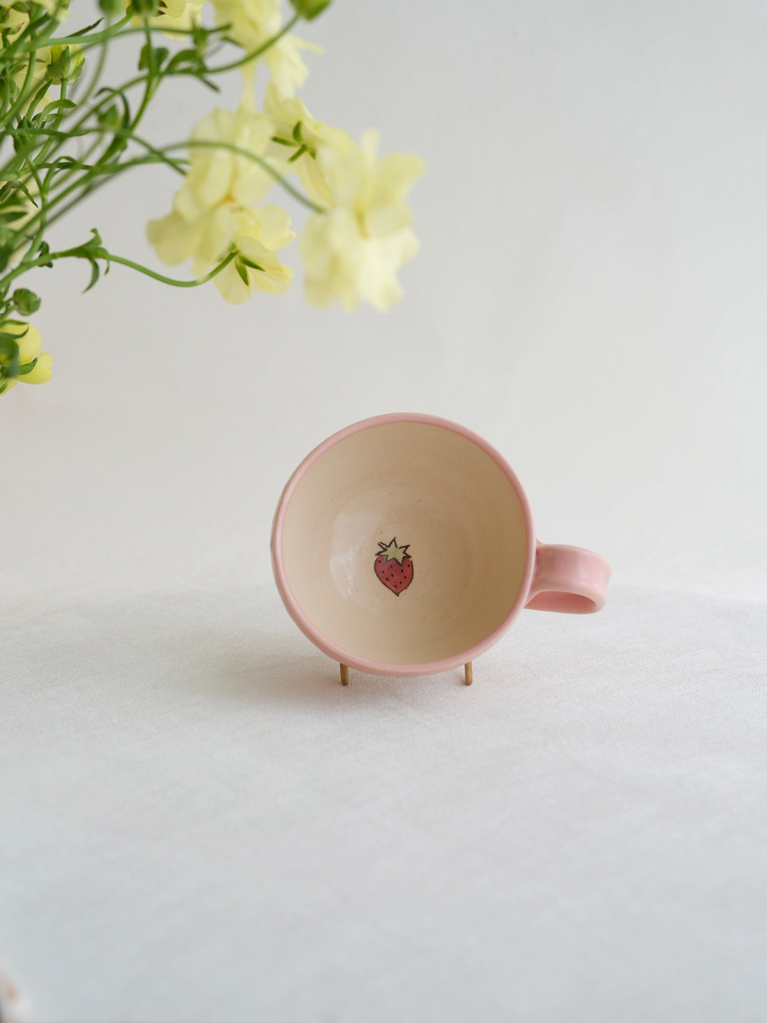 Fumiko Kondo 近藤布美子 - Pink Rabbit Soup Mug FK35