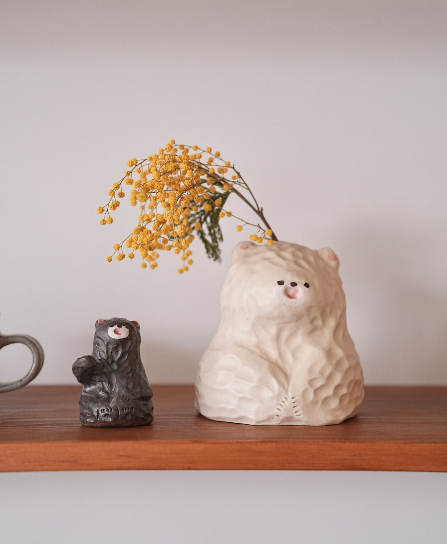 Kato Mikiko 加藤美纪子 Large Bear Vase - MK43