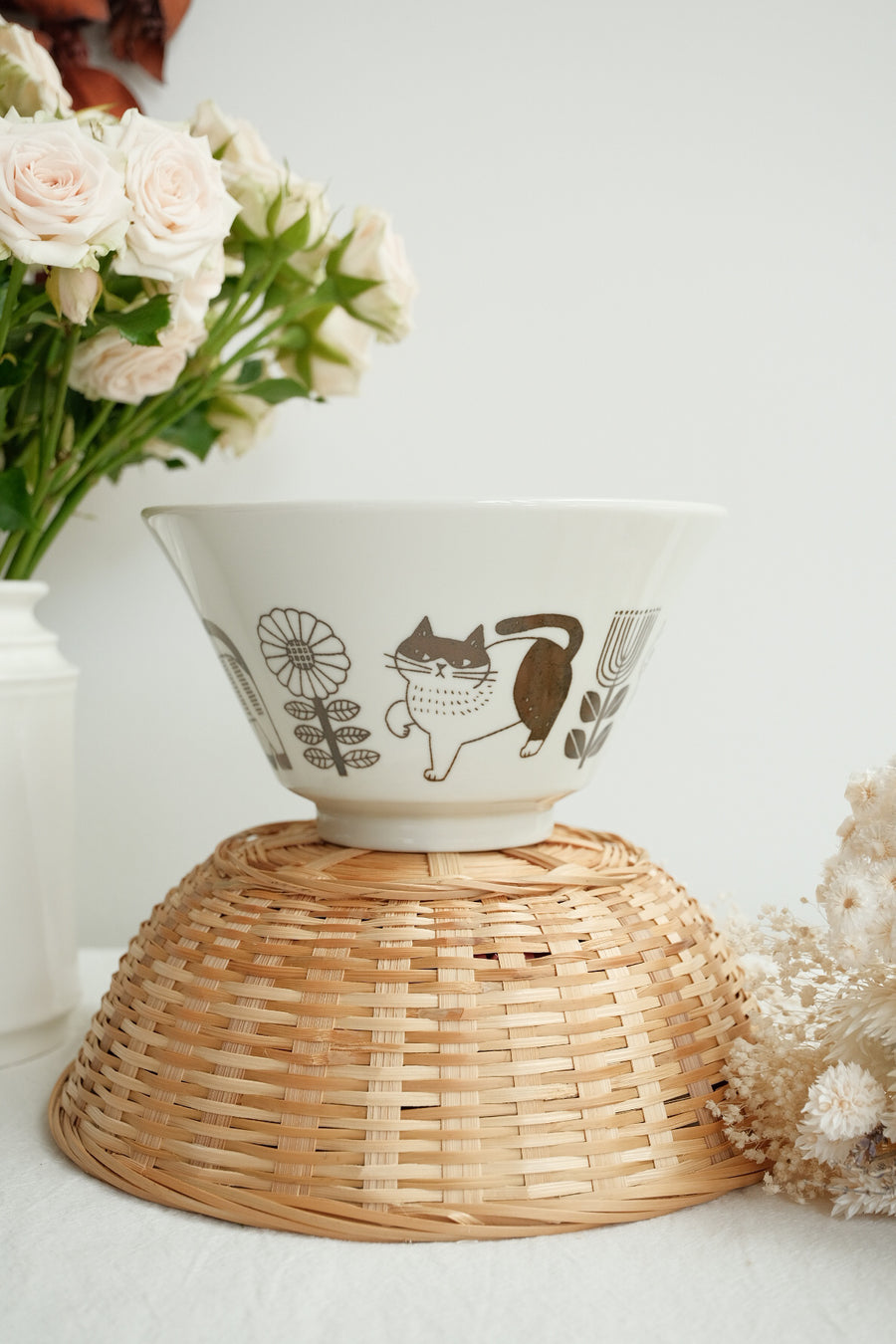 Hasami Ware Ramen Bowl Cat Collection