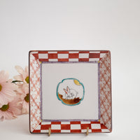 KANA KOBAYASHI 小林加奈 Rabbit Square Plate - KK11