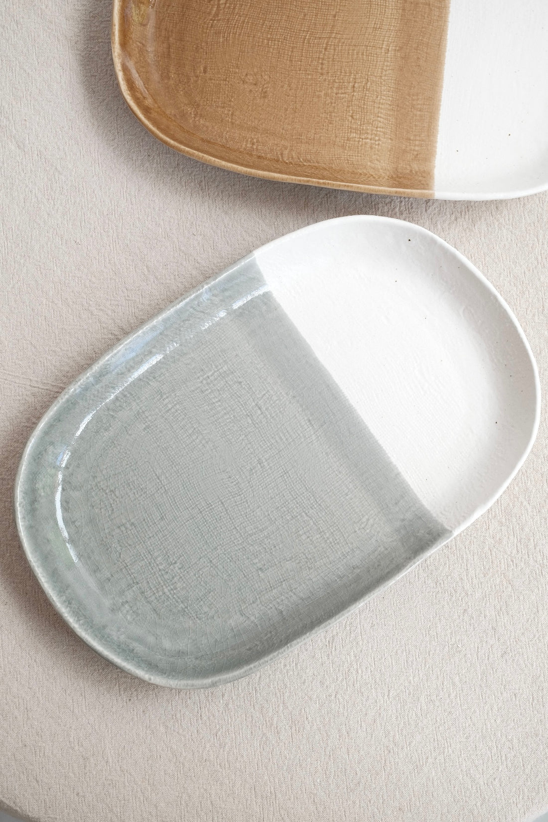 Mino Ware Assorted Colors Oval Plate