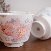 Baizhi Studio - Purple Kinyo Flower Coffee/Tea Cups