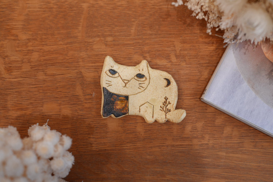 Shoko Hirano 平野照子 Mini Cat Plate SR16