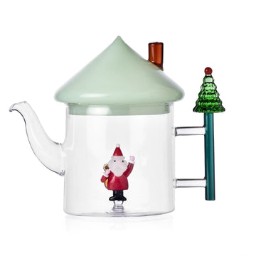 Ichendorf Teapot Santa Claus Green Lid