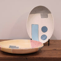 Emishi Kobo 池田匡優&美弥子 - Coloured Oval Plate Large EK32