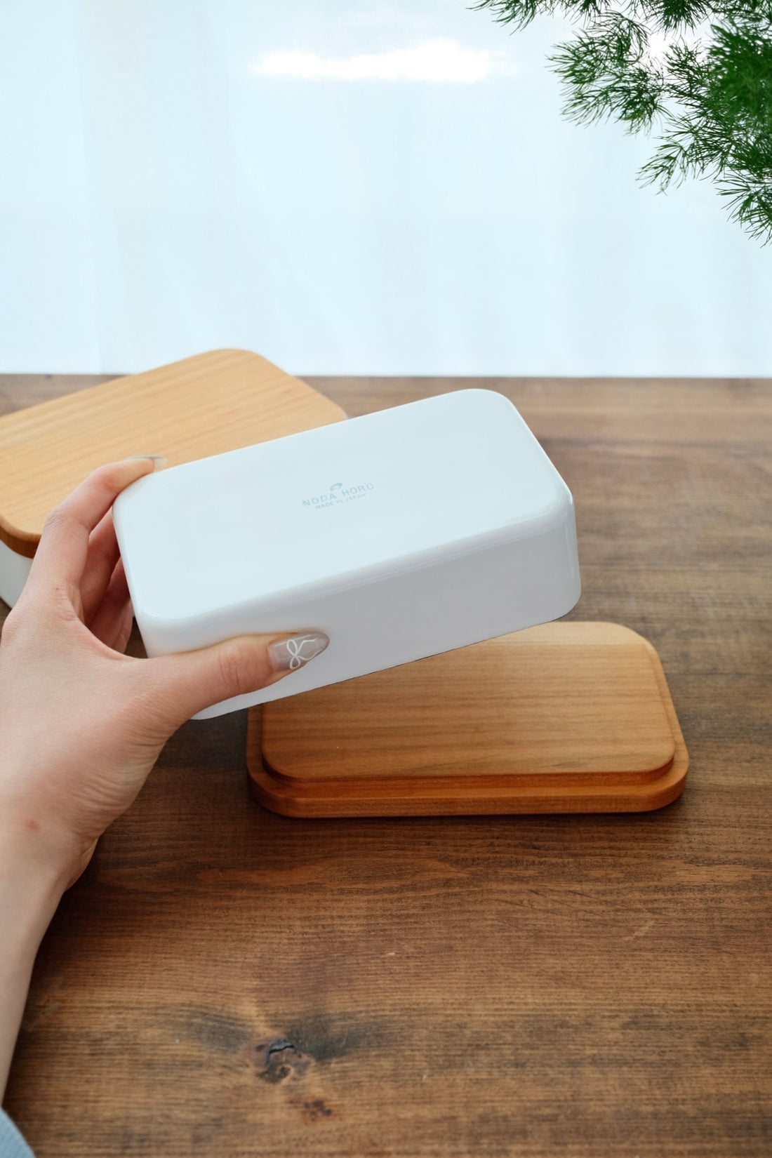 Noda Horo White Series Enamel Butter Case