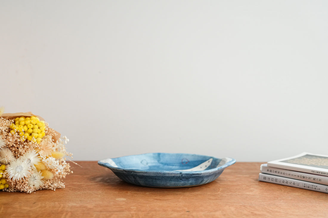 Hapun Pottery 拝志睦子 Large Plate HP16