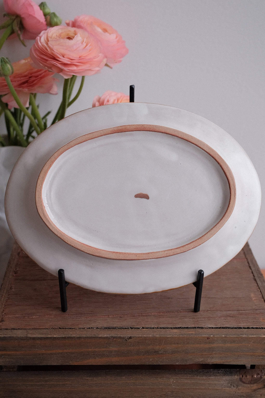 Kato Mikiko 加藤美纪子 Oval Cake Plate - MK02