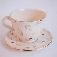 Taki Tomoda 友田多紀 Tulip Cup and Saucer - TT01