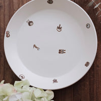 Tobe-ware Mochi Collection Round Plate