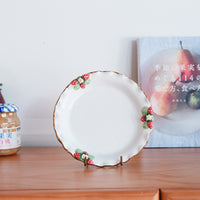 Aiko Miura 三浦愛子 Strawberry Mug with Saucer - White AM13