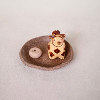 Japanese Clay Animals Incense Holder - Animal Collection