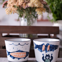 Nakagaki Tomoko Kohiki Hand Painted Teacup  - KP6