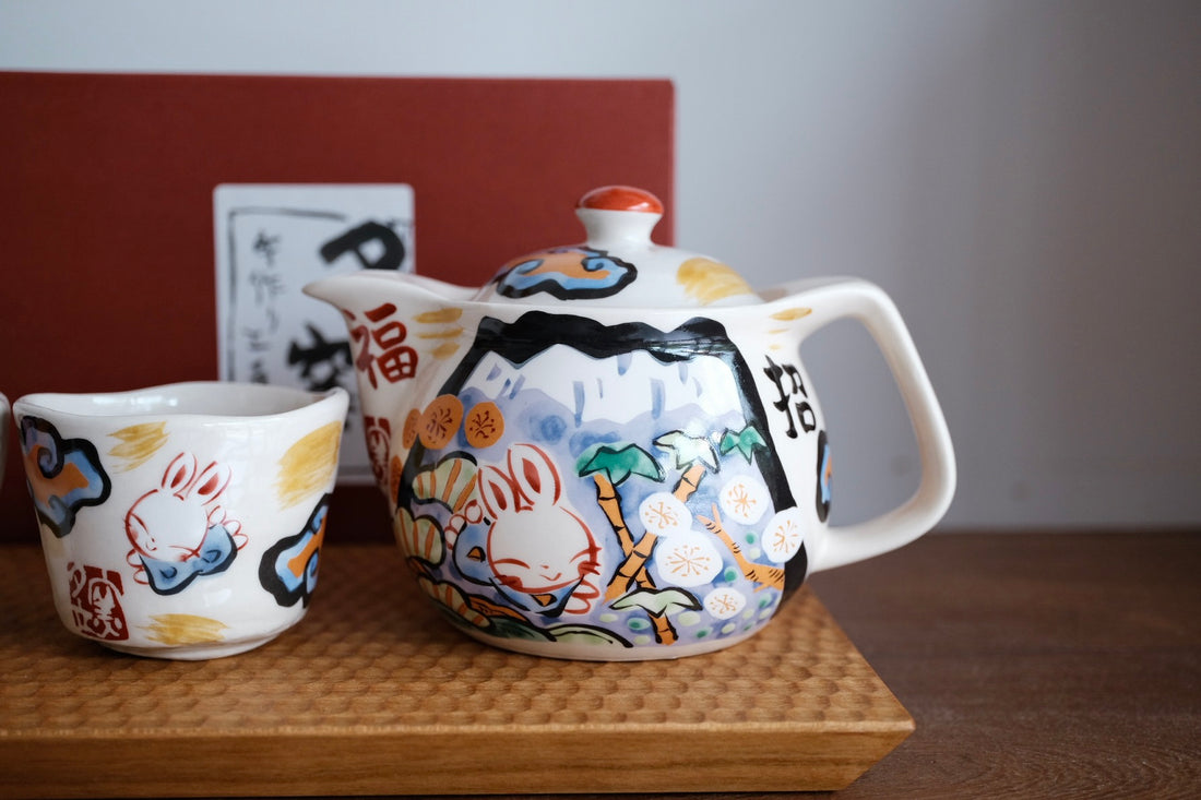 夕立窯 Japanese Style Tea Set - Blue Mt. Fuji