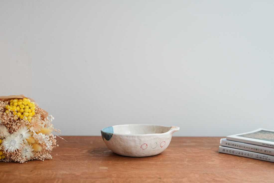 Hapun Pottery 拝志睦子 Medium Deep Plate HP05