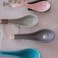 Japan Made Ceramic Spoon and Spoon Rest