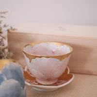 Arita Ware Peony Teacup Set of 2