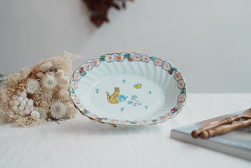 TATA Pottery Studio 田中大輝 & 田边桂- Porcelain Oval Bowl - Medium TP09 #4
