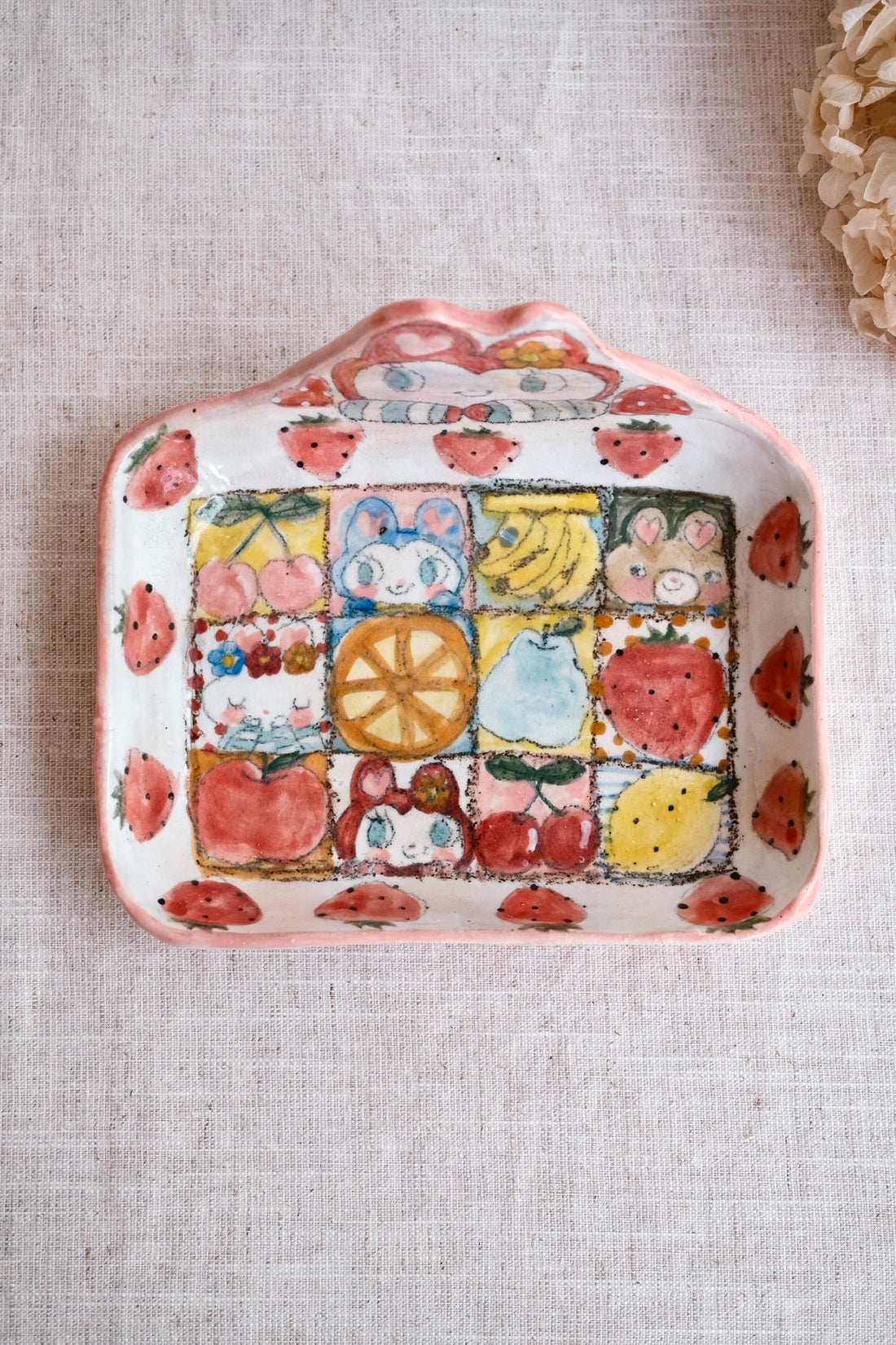 Asako Yamaguchi 山口麻子 Animal Square Deep Plate AI26