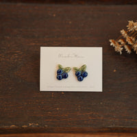 Michi Ito 伊藤三智- Earrings - Blueberry M30