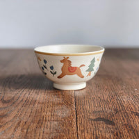 Buncho Pottery Rice Bowl - Horse