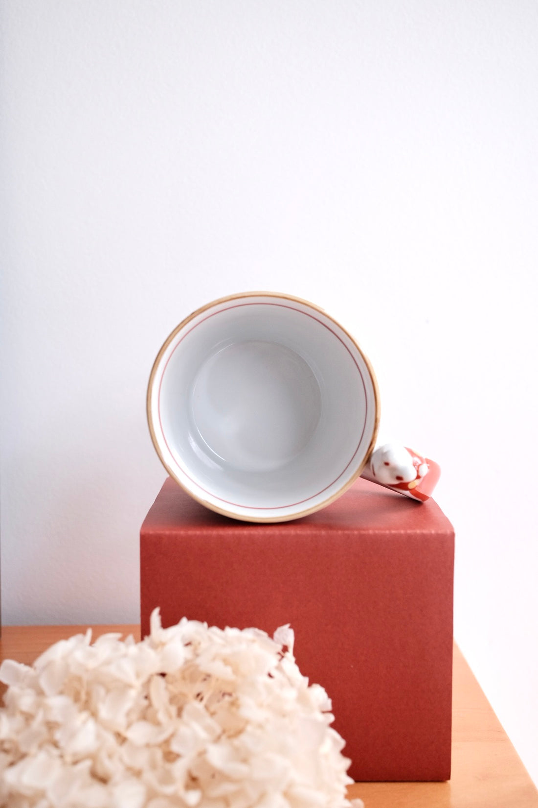夕立窯 Japanese Style Red Mt. Fuji Mug