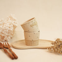 Chiho Yoshida 穗屋工房 Straight Cup -Line & Dots CY21