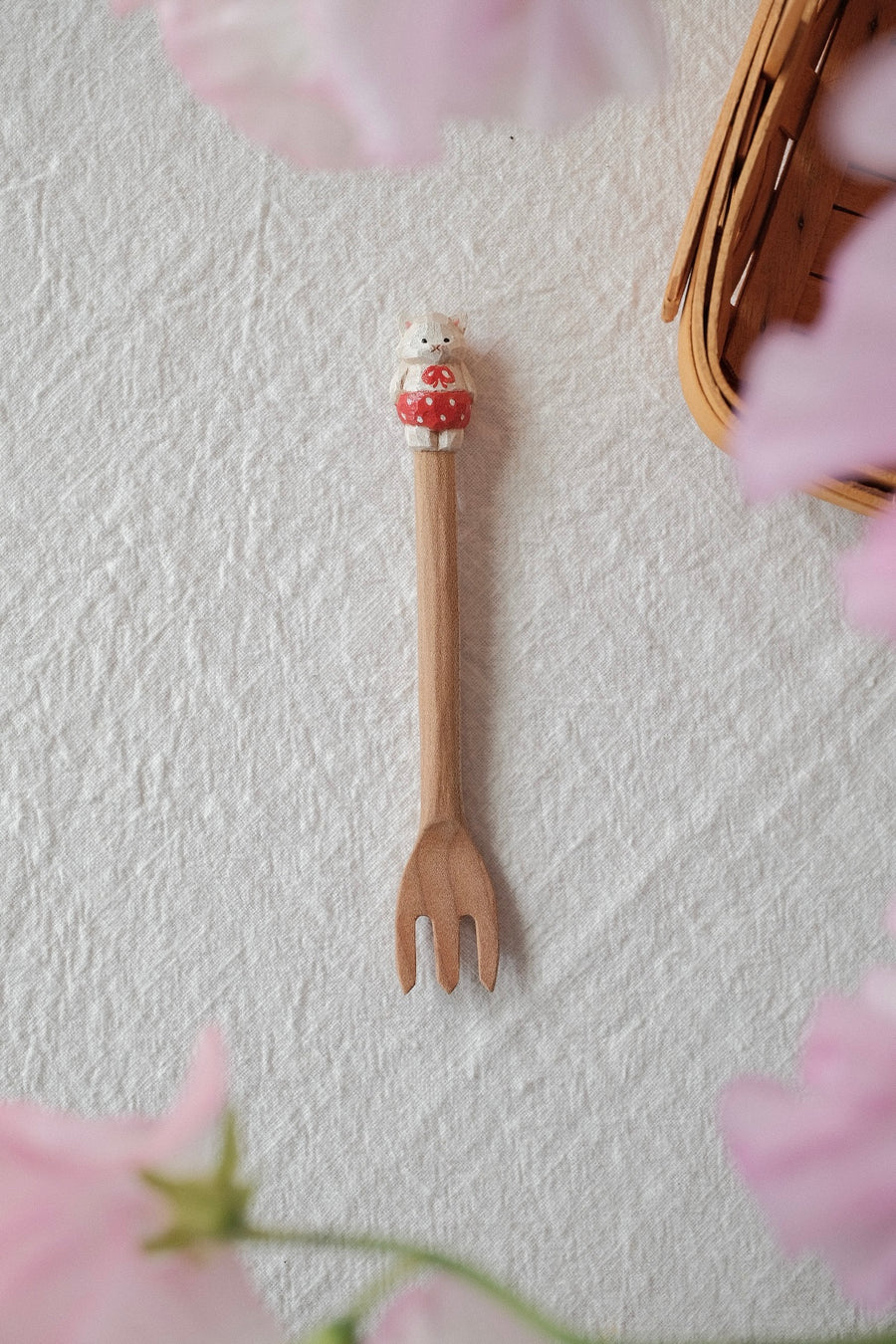 Ayataro Large Fork - Cat in Red Pants - aya14