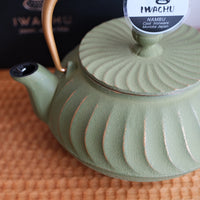 IWACHU Iron Kyusu Teapot Wave Pattern -Tsurugane