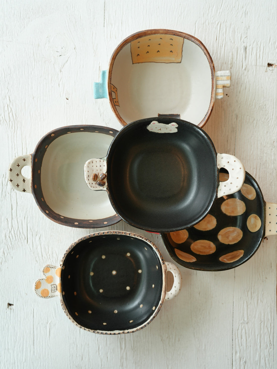 Misuzu Ishigami 石神美鈴 Small Double Handled Animal Square Plate MIS12