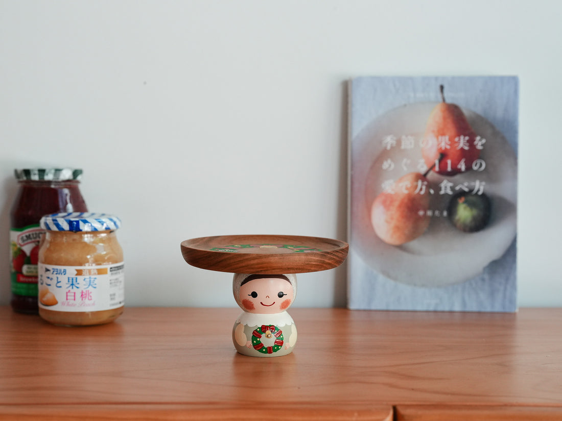 Kiezakka 木繪雜貨 Pedestal Plate - Christmas KZ01