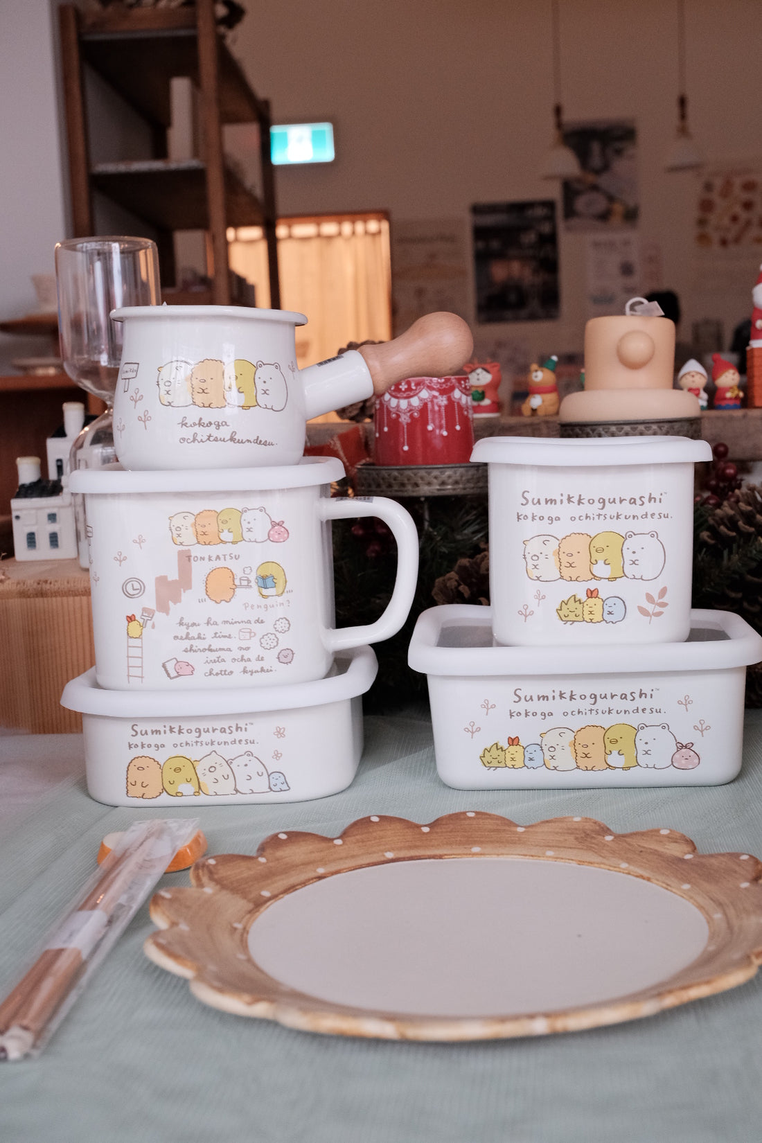 Japan Made Sumikko Gurashi Enamel Square Pot