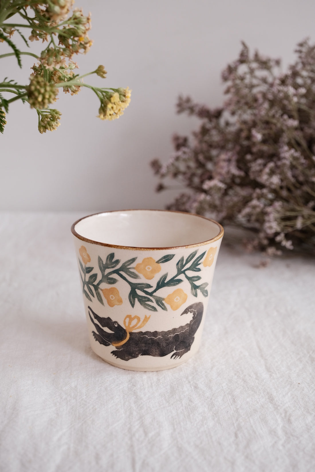 Nakagaki Tomoko Water Color Hand Painted Teacup  #3