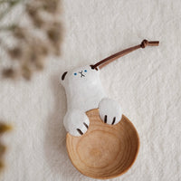 Kumiko Nakamura 星屑制作所 Wood Coffee Spoon - White Bear H12