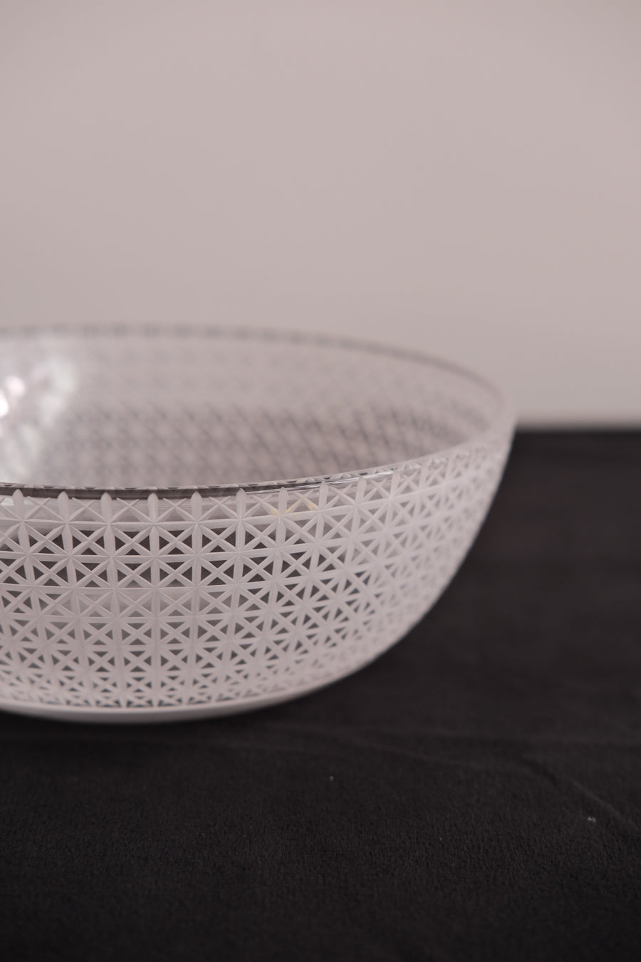 Miki Yamaguchi 山口未来 Kiriko Glass Large Bowl Lattice