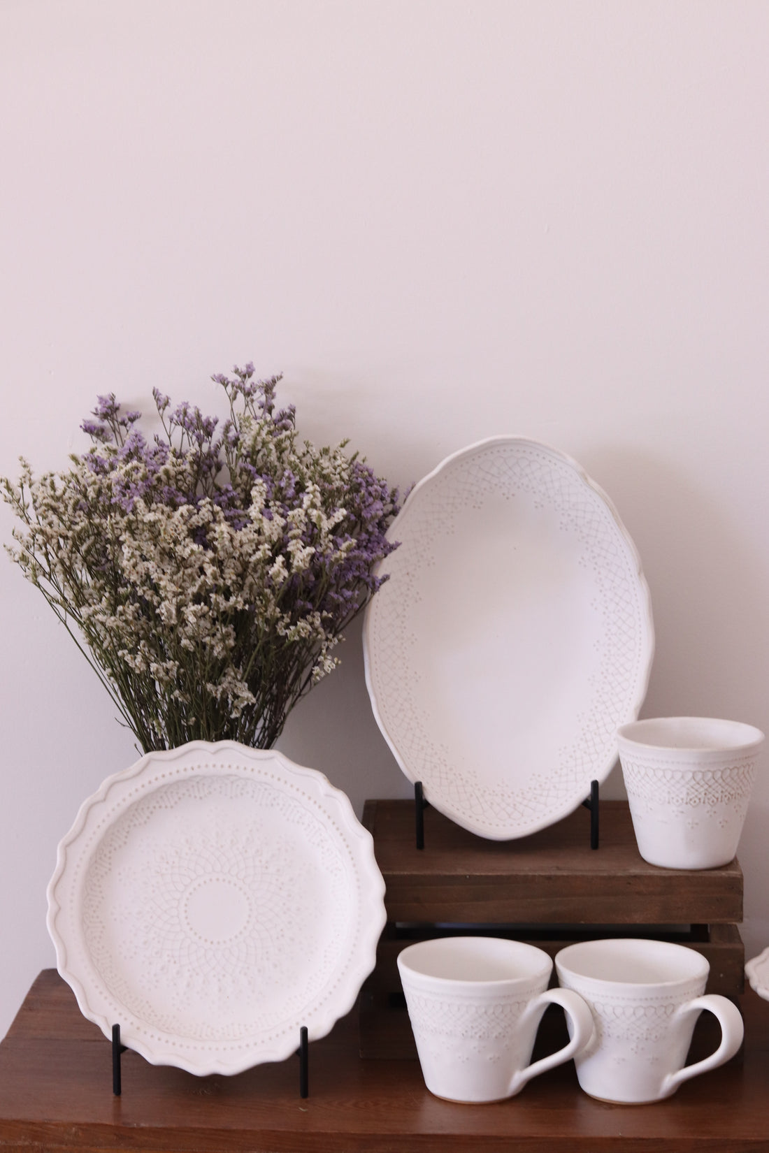 Mishiko Ware White Lace Collection